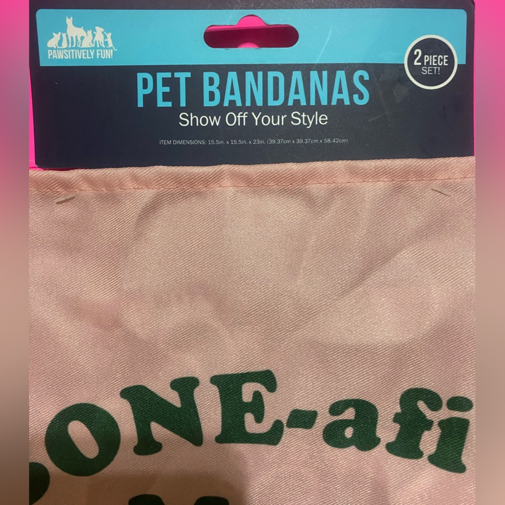 2 pack of dog bandanas